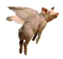 Click on picture for full size flying pig transparent background png clip art
