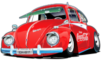 Click on picture for full size Coca Cola VW Beetle transparent background png clip art